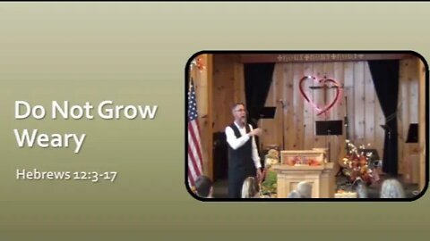 Nov 10 2019 Hebrews 12:3-17