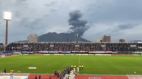 "Volcanic Eruption" Japanese Football Against the Backdrop of #shorts