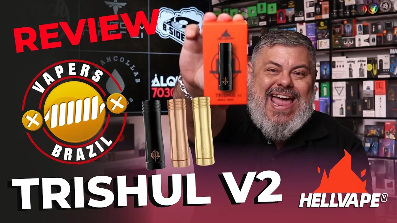 Hellvape Trishul V2 - Mod Mecanico 21700 - Recomendações e Review PT BR