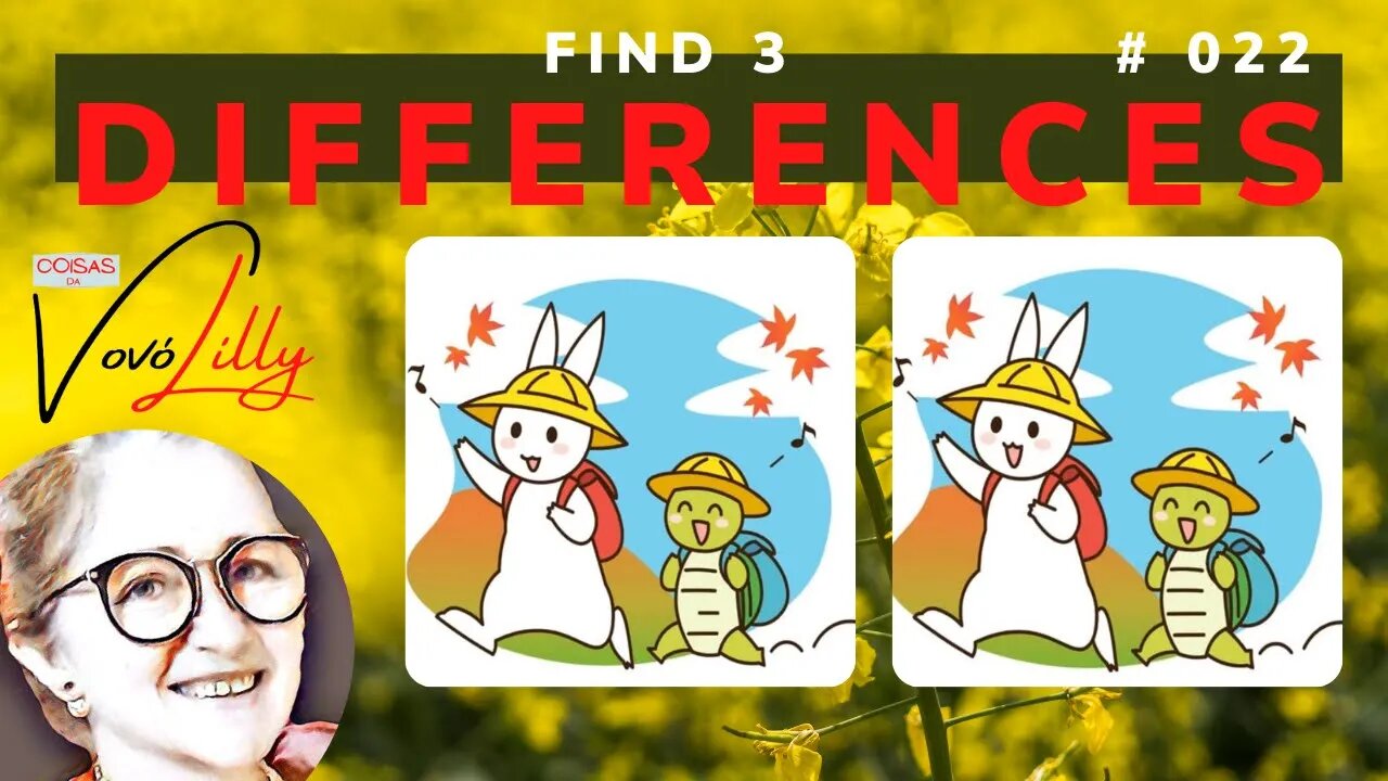 FIND THE THREE DIFFERENCES | # 022 | EXERCISE YOUR MEMORY