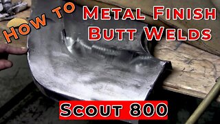 How to metal finish a butt weld: Scout 800 Fender