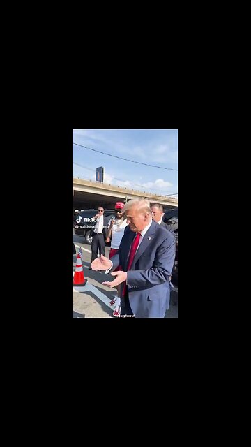 Donald Trump posted his third clip on TikTok.