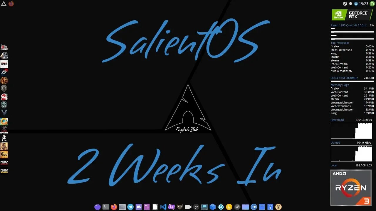 SalientOS Linux 2 Weeks In - Windows 10 Replacement