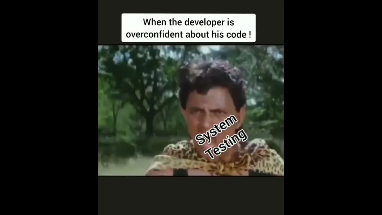 When the developer is overconfident about his code 👩💻 🤣
