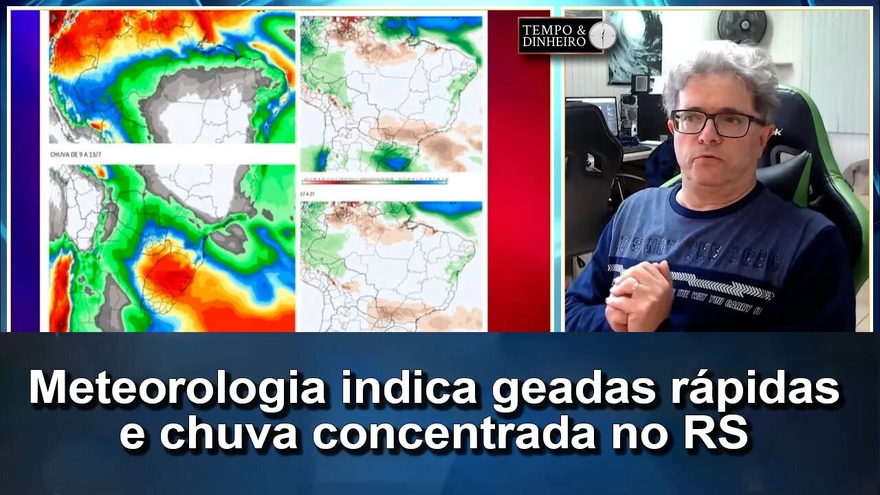 Meteorologia indica geadas rápidas e chuva concentrada no RS
