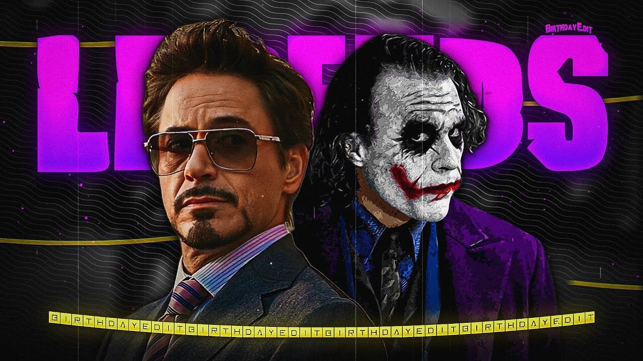 TWO LEGENDS - RDJ X HEATH LEDGER EDIT | Robert Downey Jr Edit | heath ledger Edit