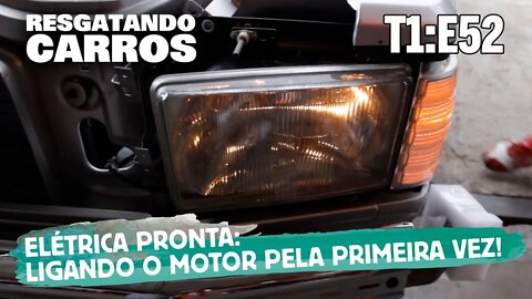 Elétrica Pronta: Ligando o Motor Pela Primeira Vez! "Resgatando Carros" T1:E52