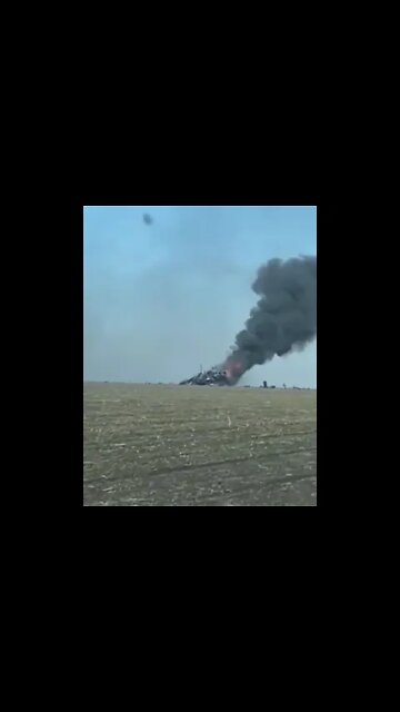 A Ukrainian Su-27 Fighter Jet Destroyed Near Kramatorsk
