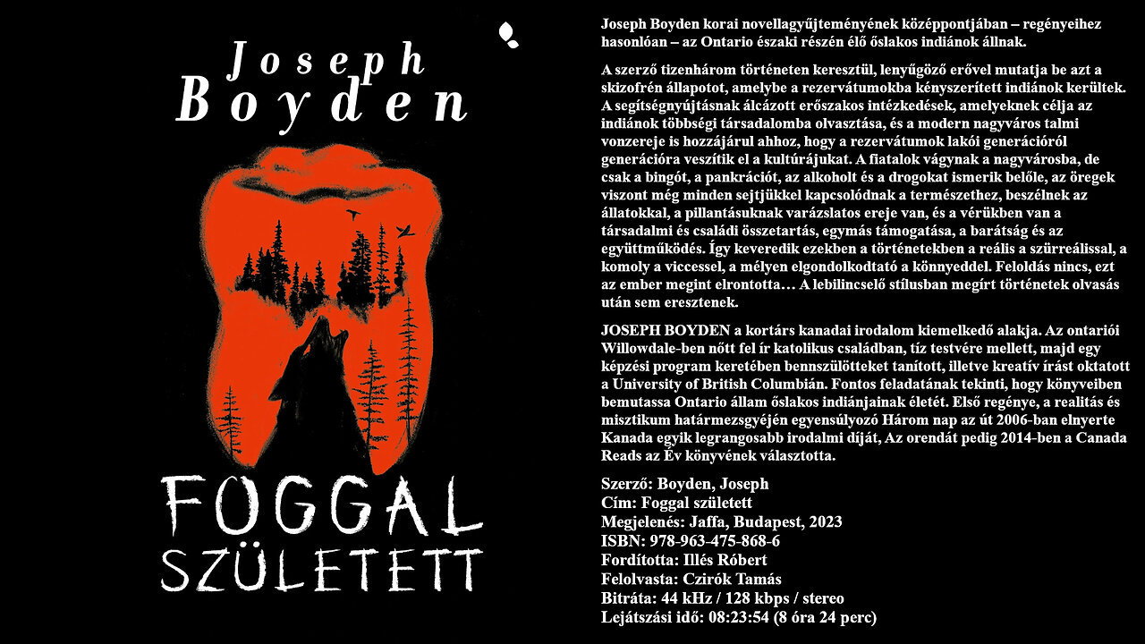 Boyden, Joseph: Foggal ​született. Jaffa, Budapest, 2023