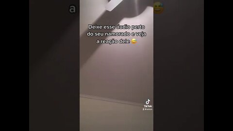 Trolei meu namorado com o áudio do WhatsApp 😂 #shorts