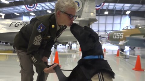 Command Sergeant Major showcases the importance of service dogs after retiring from the Army