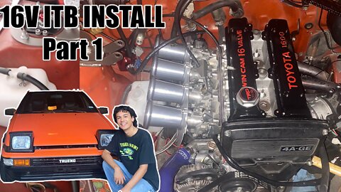 Installing AE86 ITB's On My Cammed Smallport 16v 4AGE! Part 1