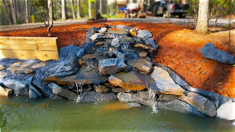 Building our Natural Waterfall!