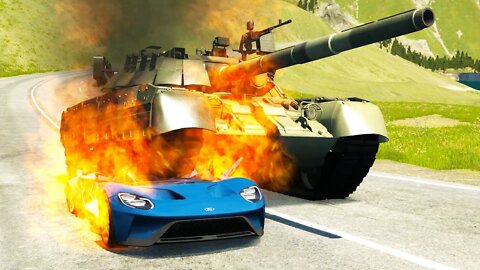 TANK VS CARS