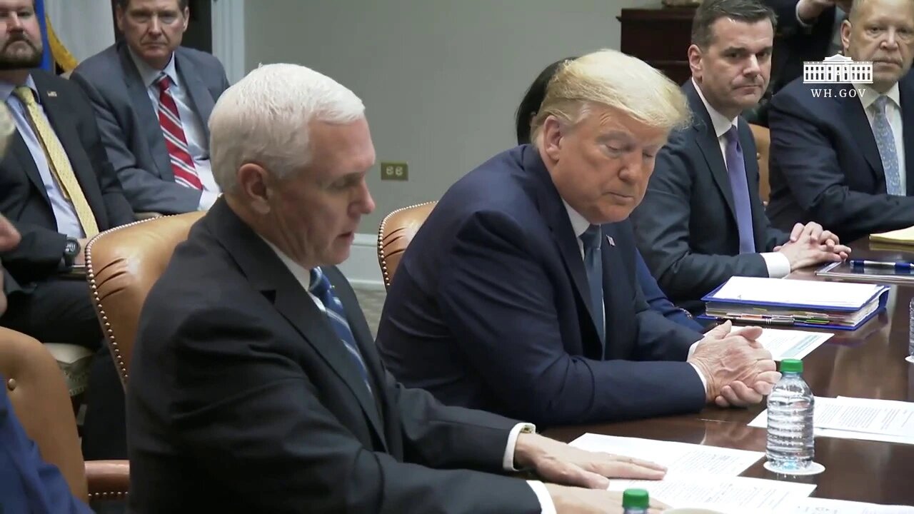 President Trump and Vice President Pence Participate in a Coronavirus Briefing with Health Insurers