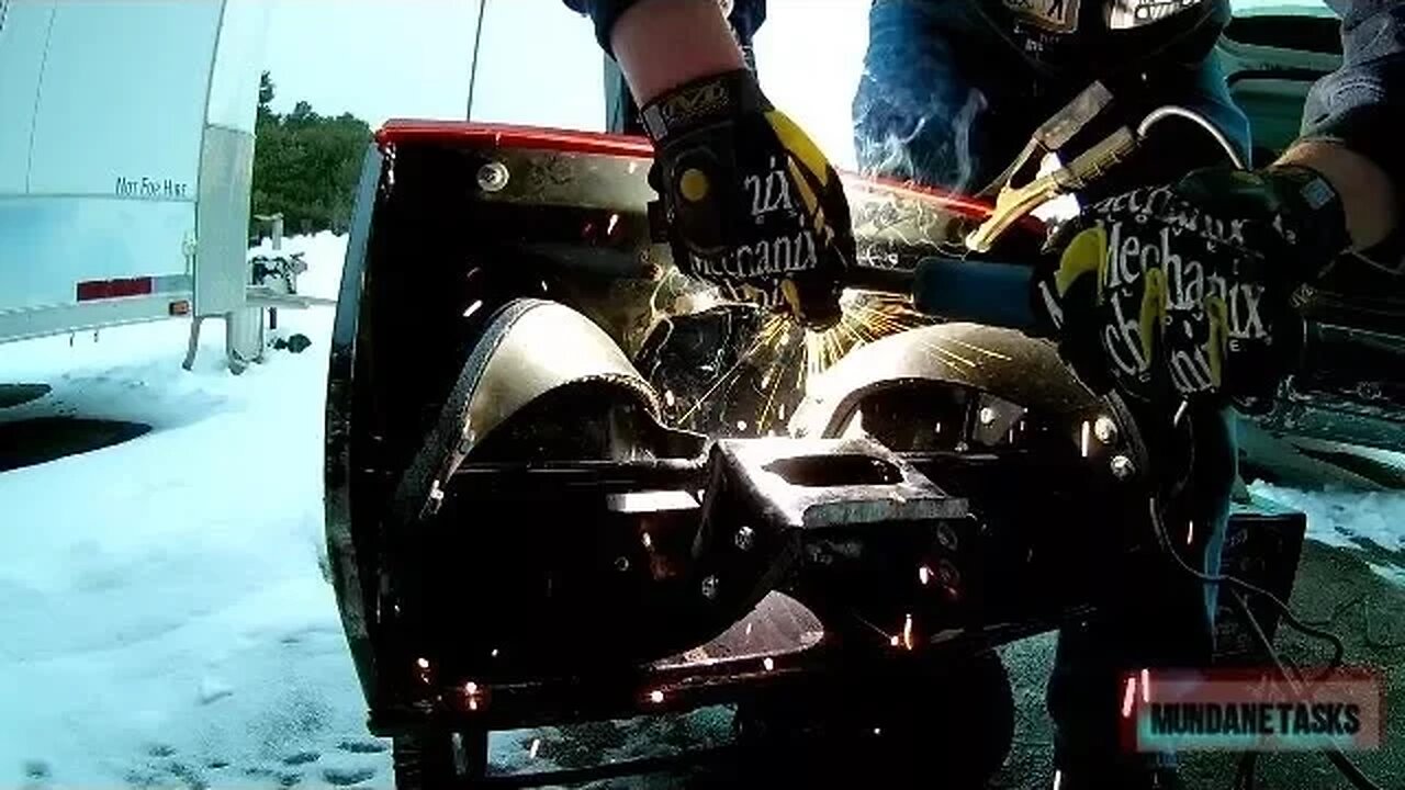 Welding my Snowblower's blade So I can fix it on the Cheap
