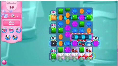 Candy Crush Milestone Challenge for Level 4000, with a solve for the bottom right dot level.