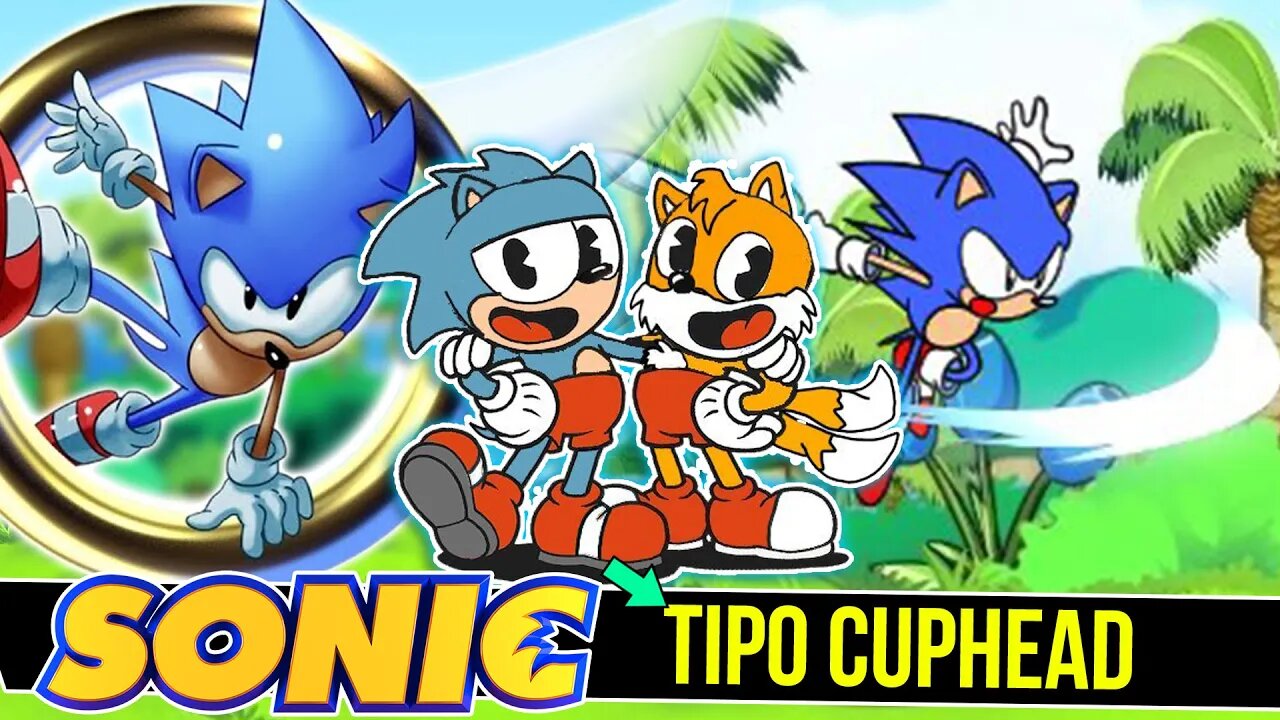 SONIC estilo CUPHEAD ?! | Sonic FREEDOM #shorts