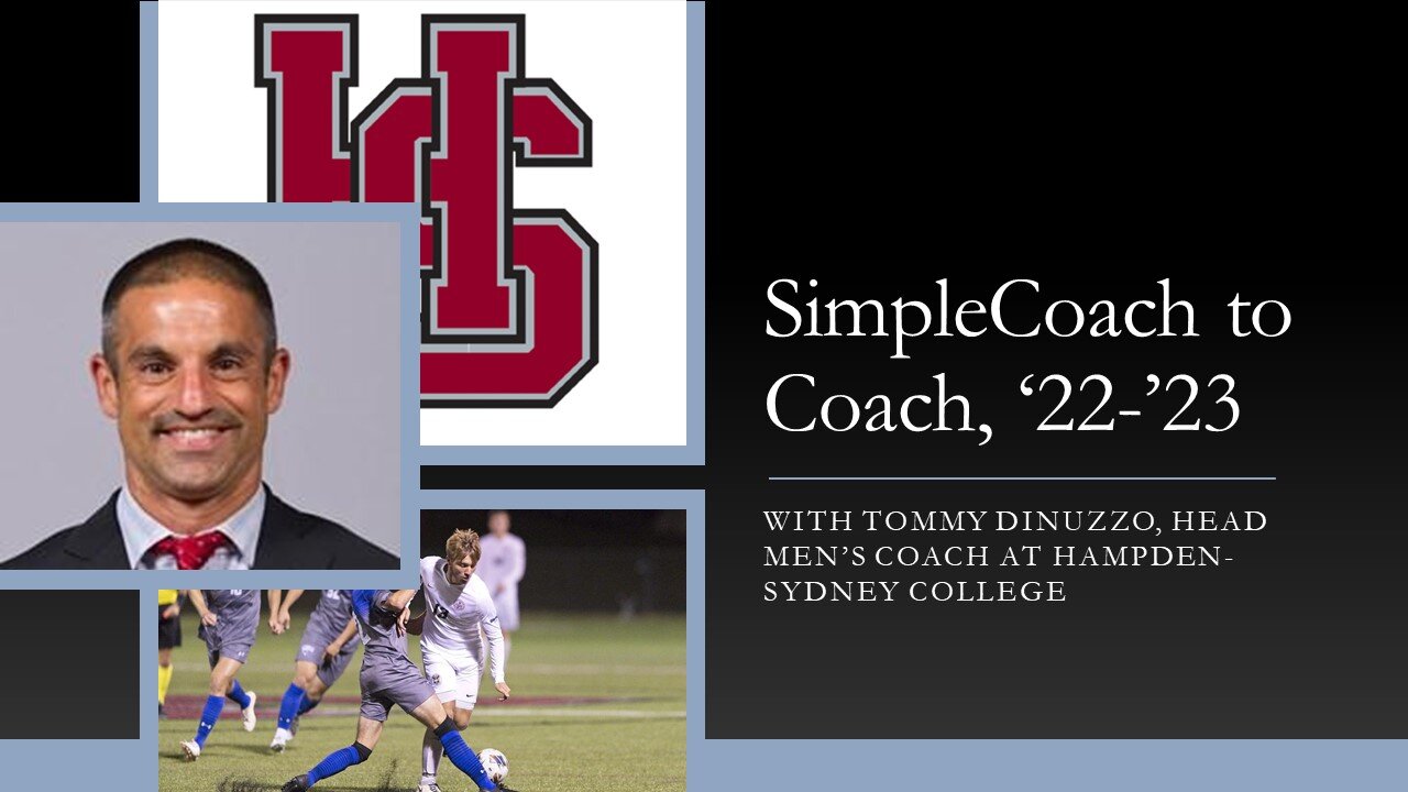 A SimpleCoach to Coach Interview with Tommy DiNuzzo, Head Men's Coach at Hampden-Sydney College