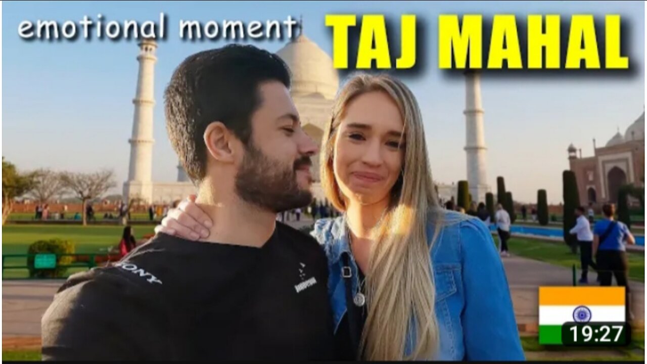 An EMOTIONAL MOMENT at the TAJ MAHAL