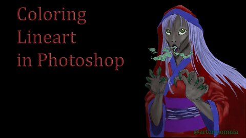 Photoshop Coloring Process : Ghostly Breath