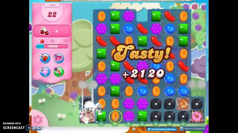 Candy Crush Level 1363 Audio Talkthrough, 3 Stars 0 Boosters