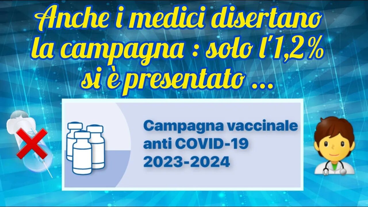 La campagna vaccinale è un flop!