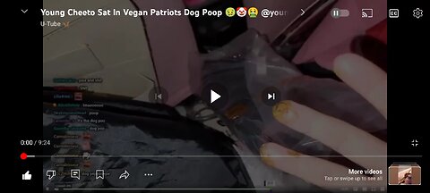 cheetoman sits in vp's dog shit