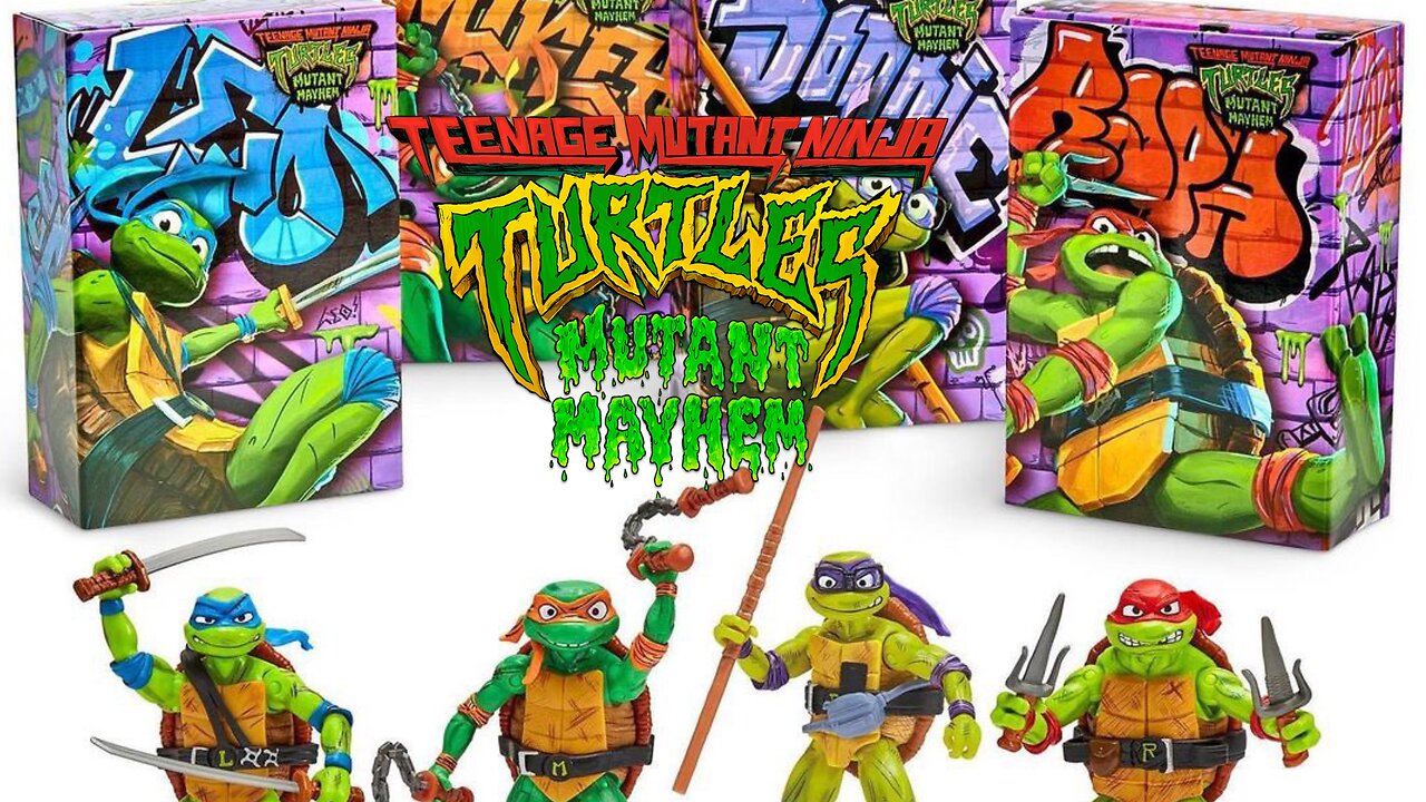 TMNT Mutant Mayhem SDCC Figures Revealed & Great Box Arts