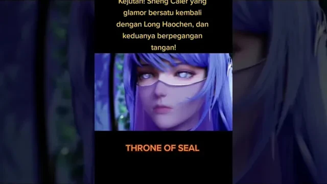 #throneofseal Sheng Caier bersatu kembali dengan Long Haochen,dan keduanya berpegangan#divinethrone