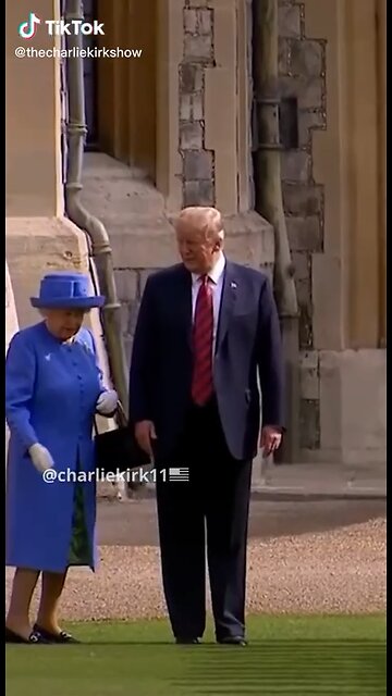 President Trump is in charge, over the QueenE