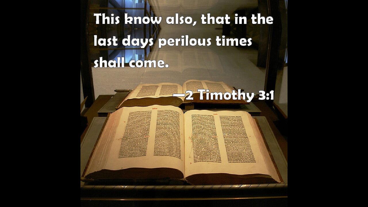 2 Timothy 3:1 Scripture Memory Verse (9-8-23) Pastor Greg Tyra