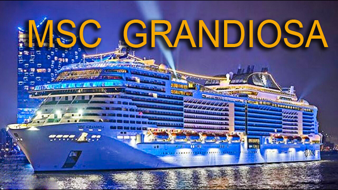 The MSC Grandiosa cruise ship in Brazil