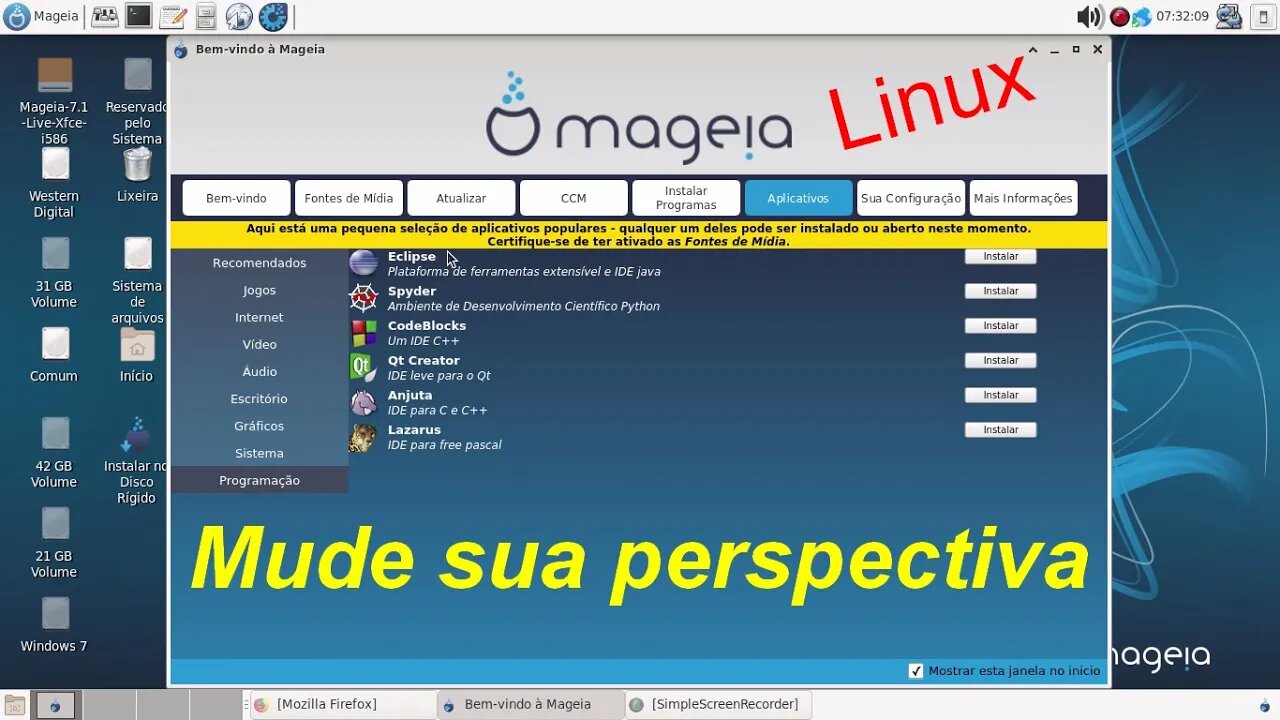 Mageia Linux seguro e estável. Desenvolvido por ex funcionários e contribuidores do Mandriva