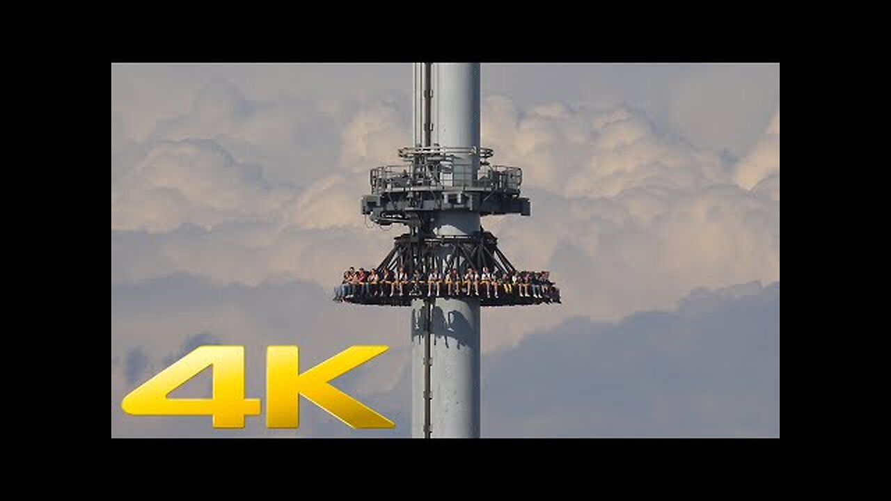 4K AtmosFear freefall tower at Liseberg Gothenburg in Sweden