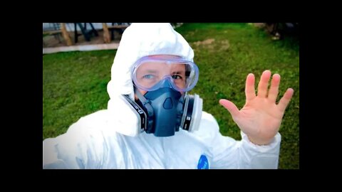 My mold removal gear looks like a SPACESUIT! 👨‍🚀🚀😂. #shorts