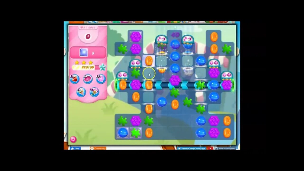 Candy Crush Level 6053 Talkthrough, 24 Moves 0 Boosters