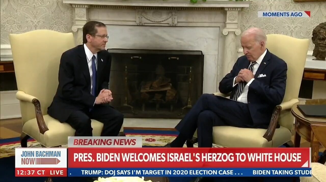 Biden’s Mumbles His Way Through Meeting With Israeli President