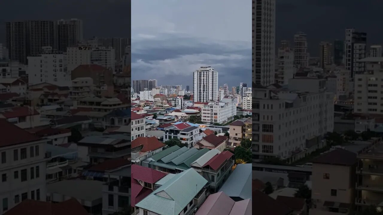 Storm Coming | Rainy Season 🌧 Penh Cambodia 🇰🇭 #shorts #cambodia #phnompenh #expat #digitalnomads