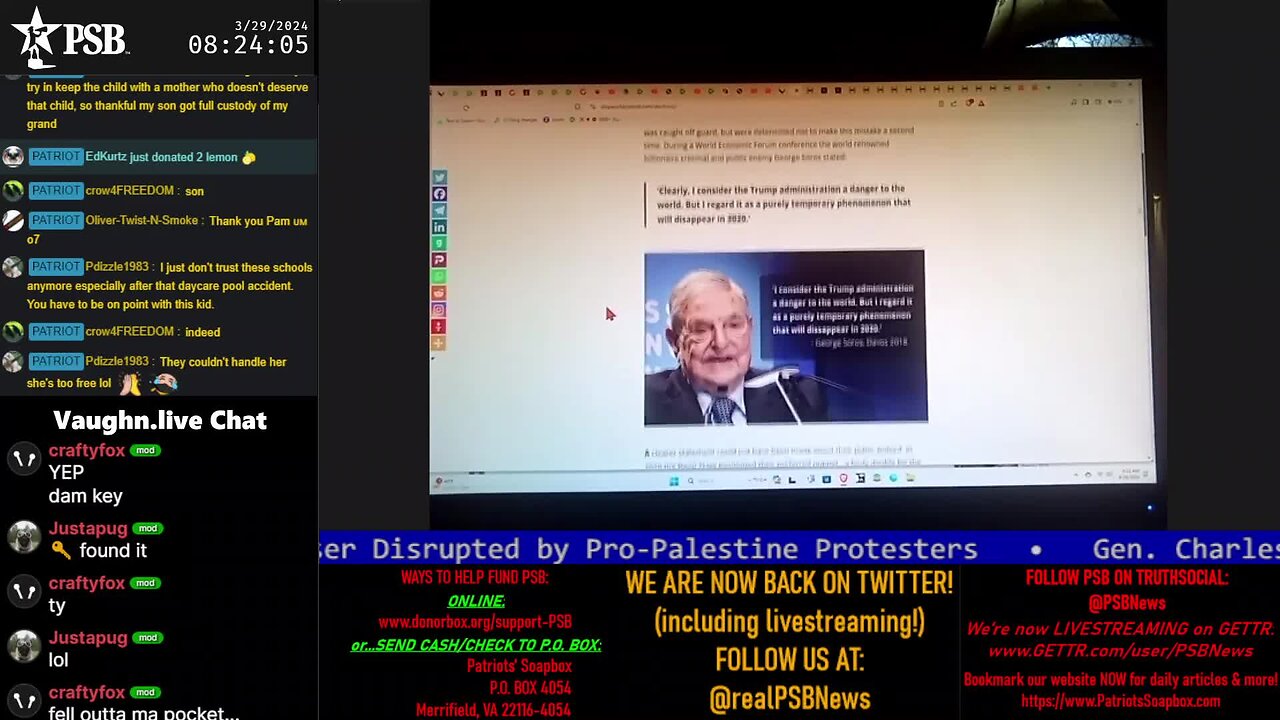 2024-03-29 08:16 EDT - Patriots Soapbox AM: with MykelJaye, SkyeBreeze