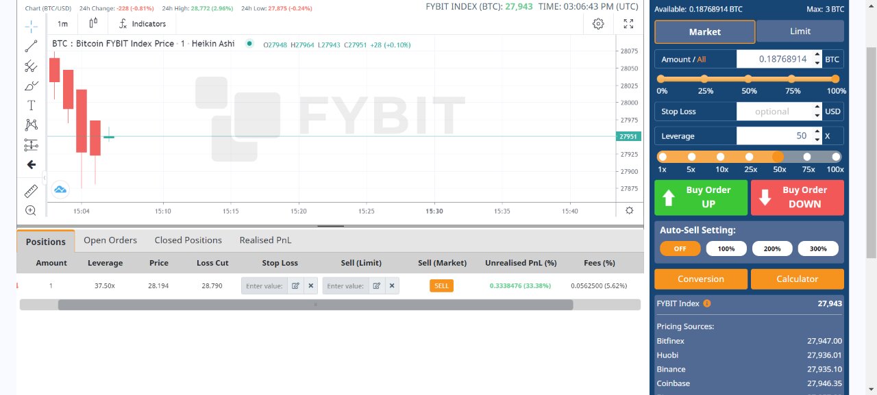 HOW TO MAKE $9000 THE CRYPTO 25/50 LEVERAGE SETTING FYBIT