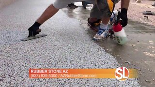 Got cracked concrete? Rubber Stone AZ may be a solution for you!