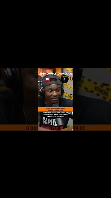 BAPTISTA TENTOU TIRAR A PRÓPRIA VIDA #shorts #baptistamiranda #depressão #ansiedade #podpah