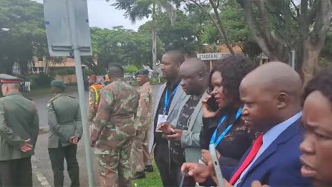 WATCH: President Cyril Ramaphosa arrives at the Armed Forces Day in Richards Bay