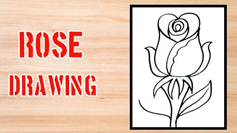 How to draw Rose 🌹| Rose drawing tutorial