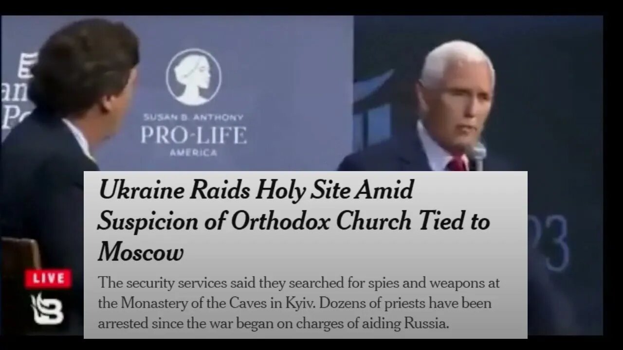 Tucker Carlson is STUNNED by Mike Pence during campaign interview! Zelenskyy and the Ancient Church