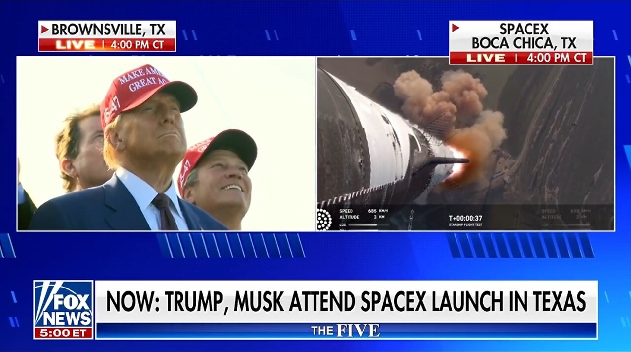 Trump Watches Successful SpaceX Starship Launch