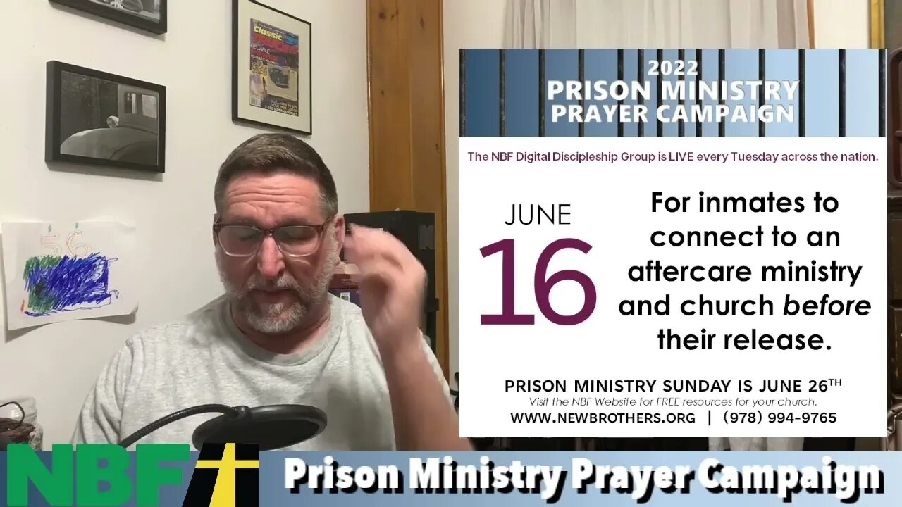 Prison Ministry Prayer Campaign 2022 - Day 16