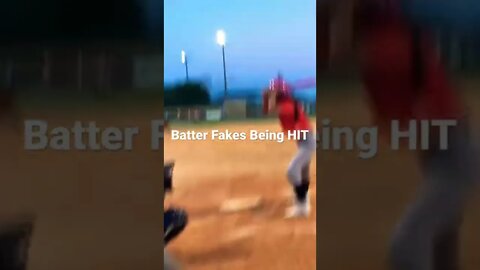 Batter Fakes Being HIT...or Not?