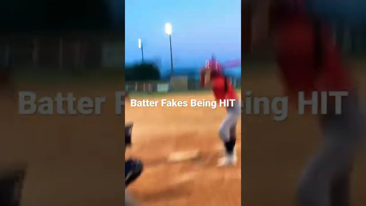 Batter Fakes Being HIT...or Not?